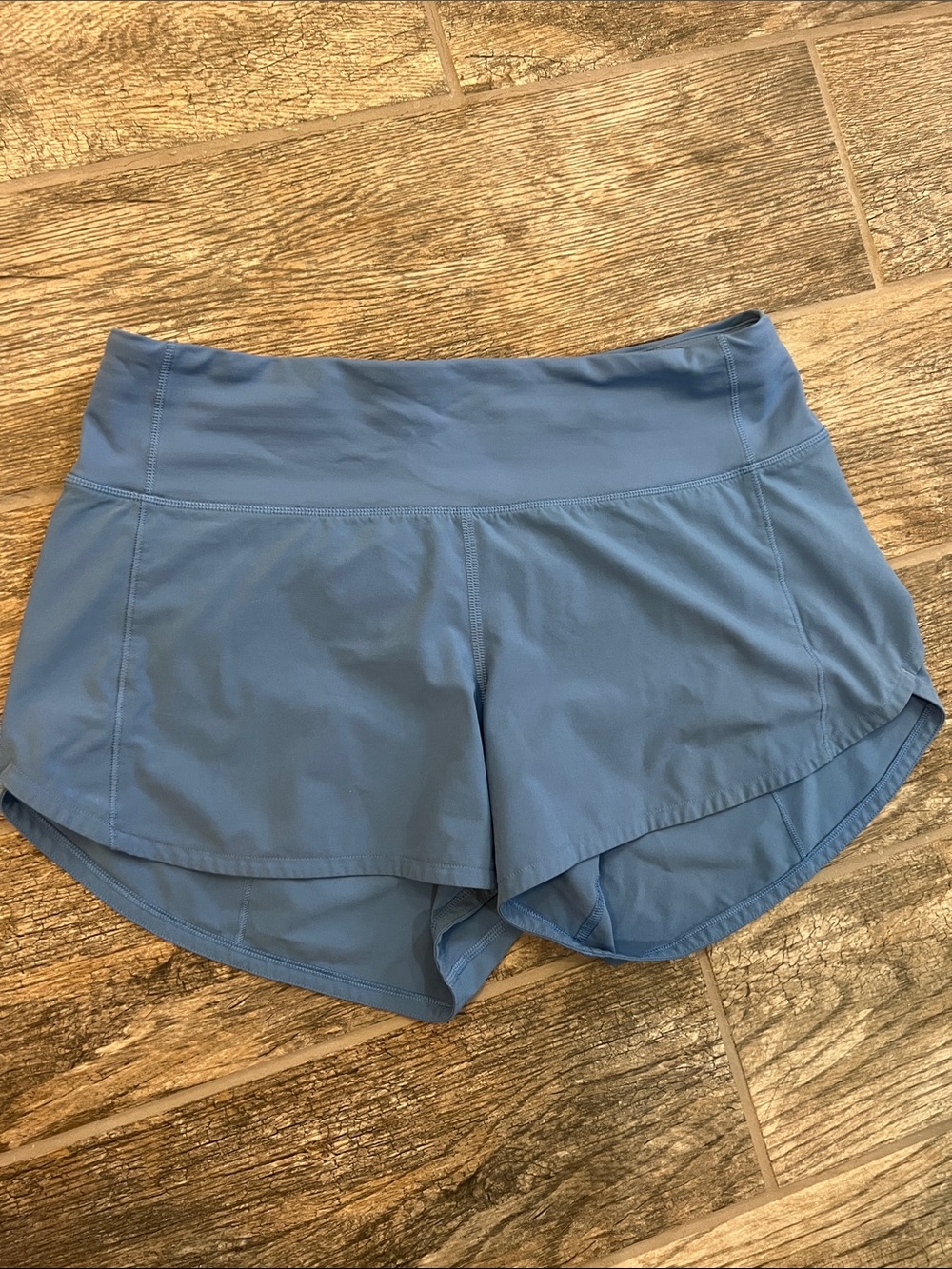 Lululemon speed up mid rise 4” poolside blue size 6